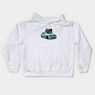 Blue E39 Classic Saloon In Mountains Kids Hoodie